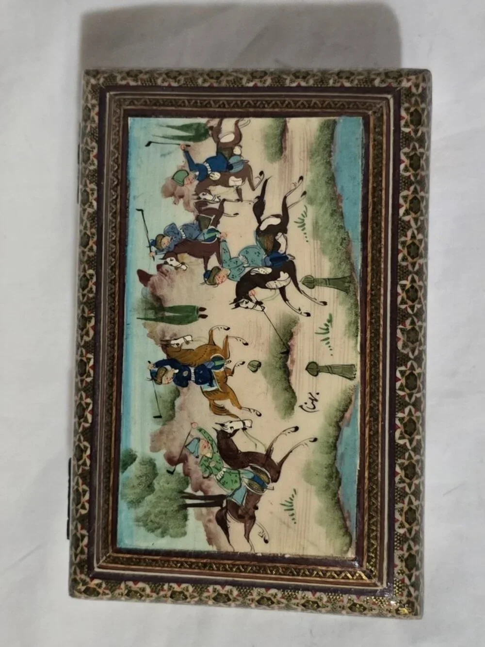Persian Khatam Marquetry Jewelry Trinket Box
